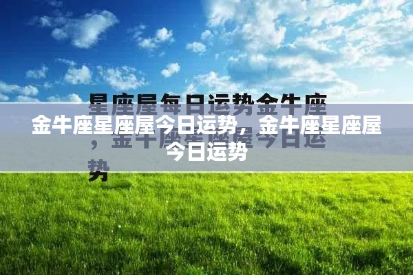 金牛座星座屋今日运势详解