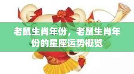 老鼠生肖年份运势概览与星座运势分析
