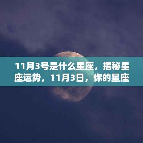 揭秘星座运势,11月3日的星座运势如何?