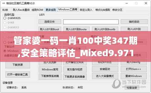 管家婆一码一肖100中奖347期,安全策略评估_Mixed9.971