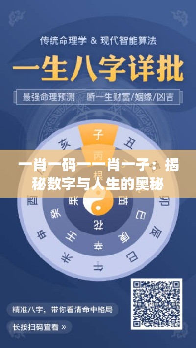 一肖一码一一肖一子:揭秘数字与人生的奥秘