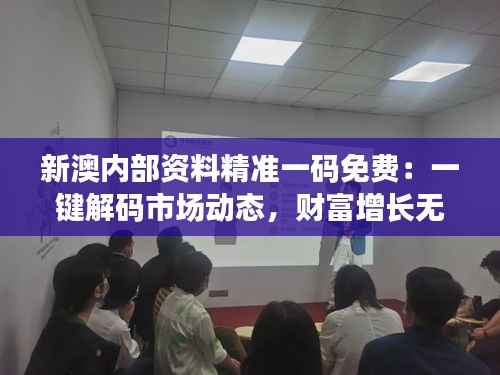 新澳内部资料精准一码免费:一键解码市场动态,财富增长无忧