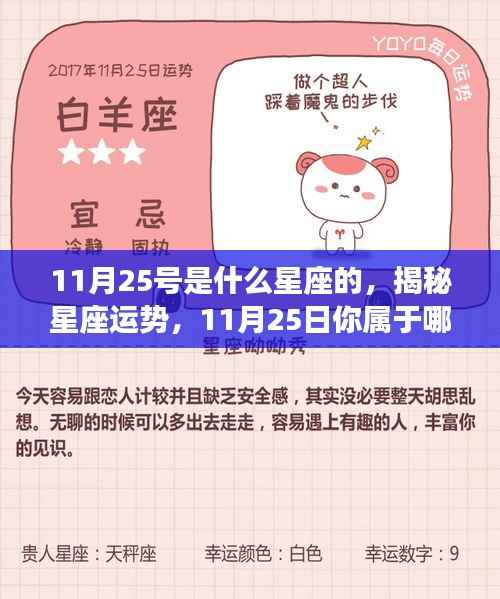 揭秘11月25日星座运势,属于你的星域是什么?