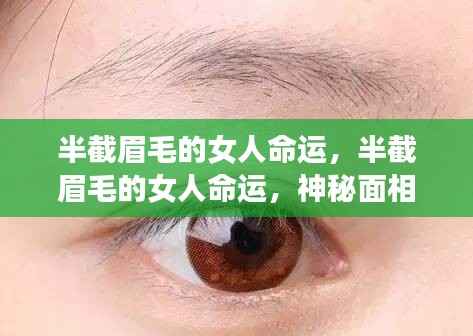 半截眉毛的女人命运,神秘面相揭示生命轨迹