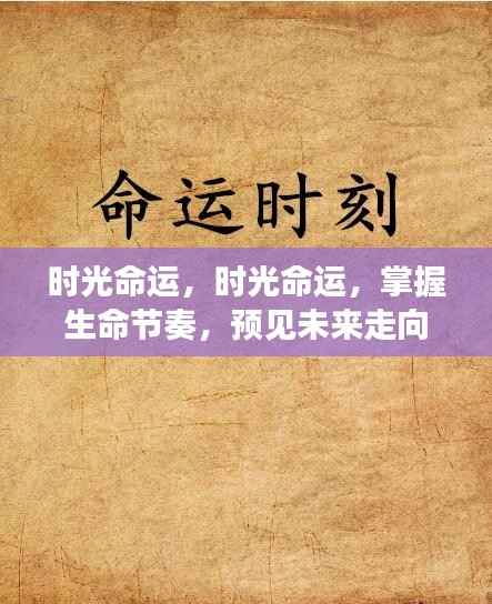 时光命运,掌握生命节奏,预见未来走向的奥秘之旅