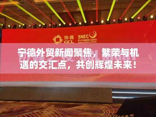 宁德外贸新闻聚焦,繁荣与机遇的交汇点,共创辉煌未来!