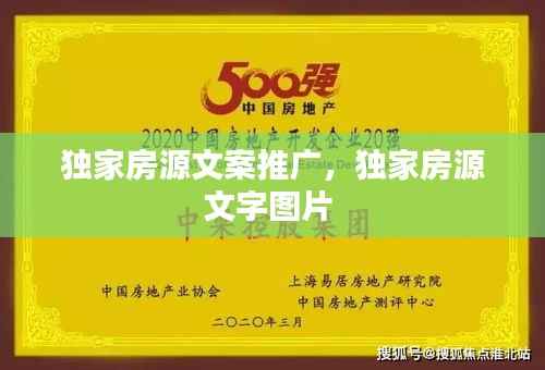 独家房源文案推广,独家房源文字图片